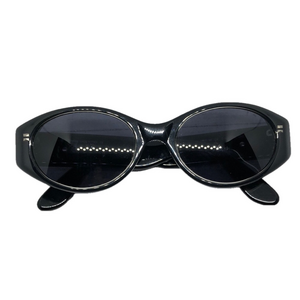 Von Furstenberg sunglasses Italy vintage MOD MF 104 50 Unisex Oval Black